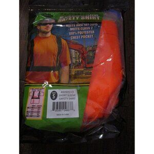 Forester Men's Class 2 High Visibility Orange Short Sleeve Safety T-Shirt Small